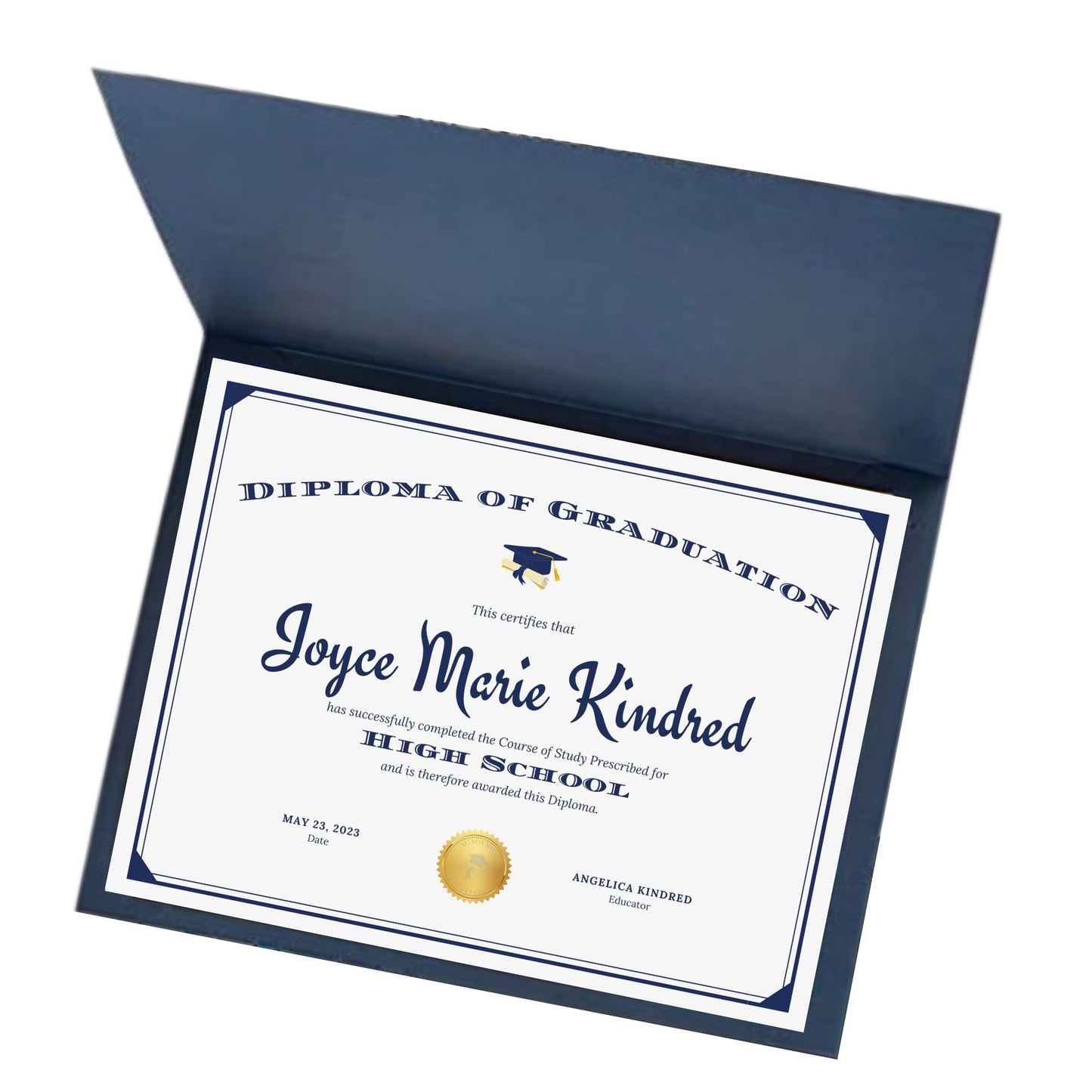 Diploma of Graduation: Personalized Printed and Shipped