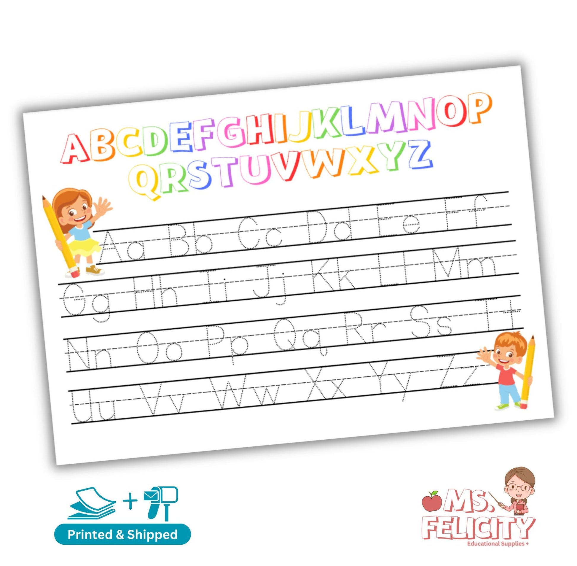 printed-shipped-tracing-alphabet-letters-worksheets-handwriting-pr-shop-at-felicity for Free Printable Handwriting Worksheets For Preschool Printed & Shipped: Tracing Alphabet Letters Worksheets: Handwriting Pr – Shop at Felicity for Free Printable Handwriting Worksheets For Preschool